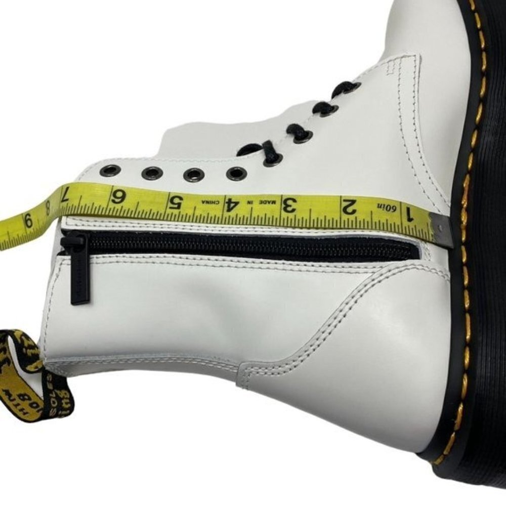 Dr. Martens JADON BOOT SMOOTH LEATHER PLATFORMS Unisex Men's 7 - Picture 12 of 13